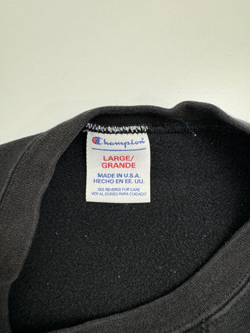 (L) Vintage Champion Sweatshirt Black