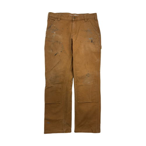 Vintage Carhartt Double Knee Pants Tan | Vintage Clothing Store Canada