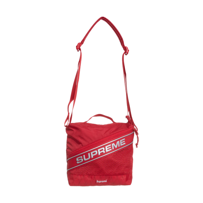 Supreme Logo Shoulder Bag Red FW23