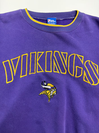 (XL) Vintage 90s Minnesota Vikings Sweatshirt Purple