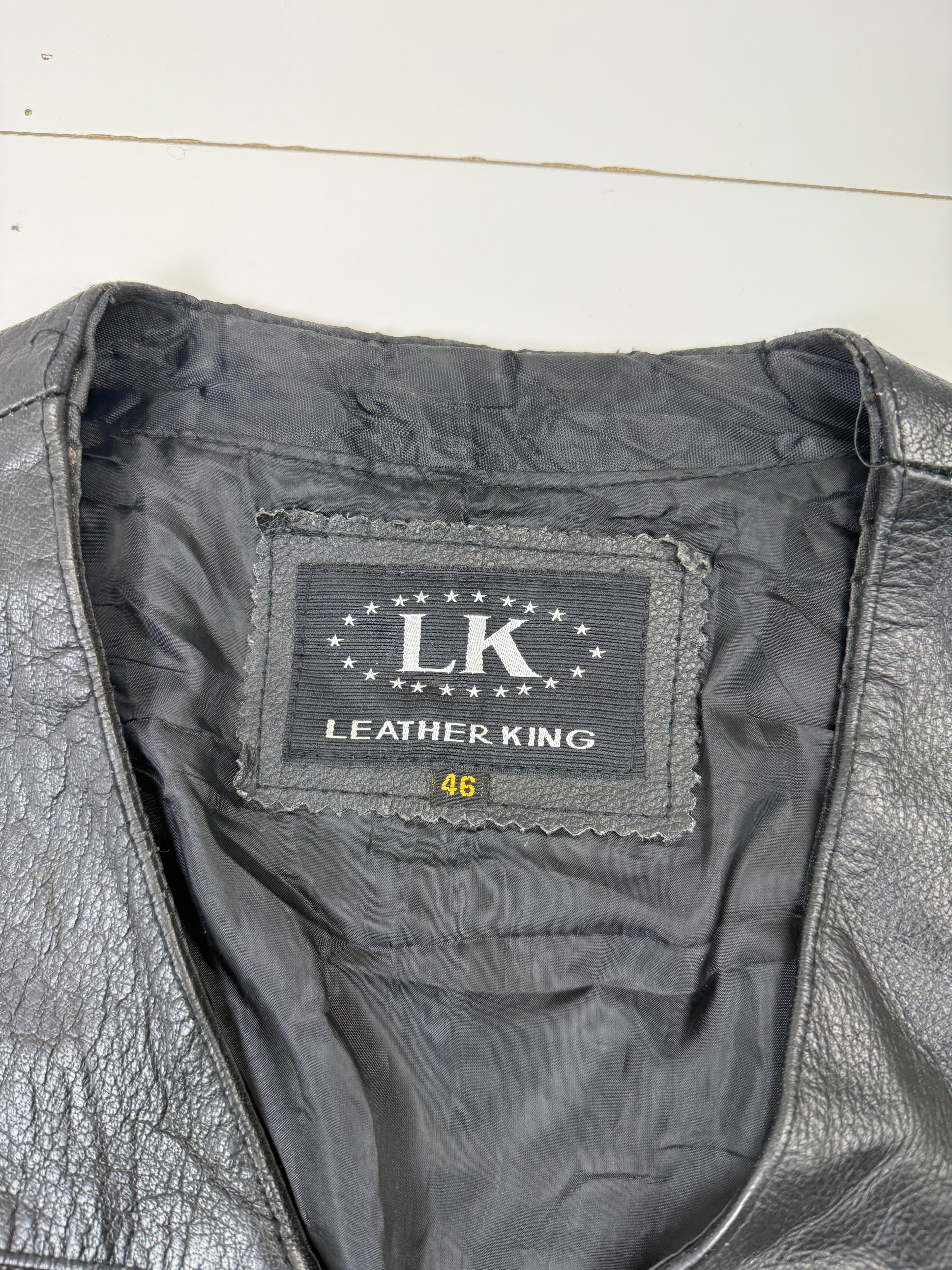 Vintage U.S Naval Aviation Leather Vest Black