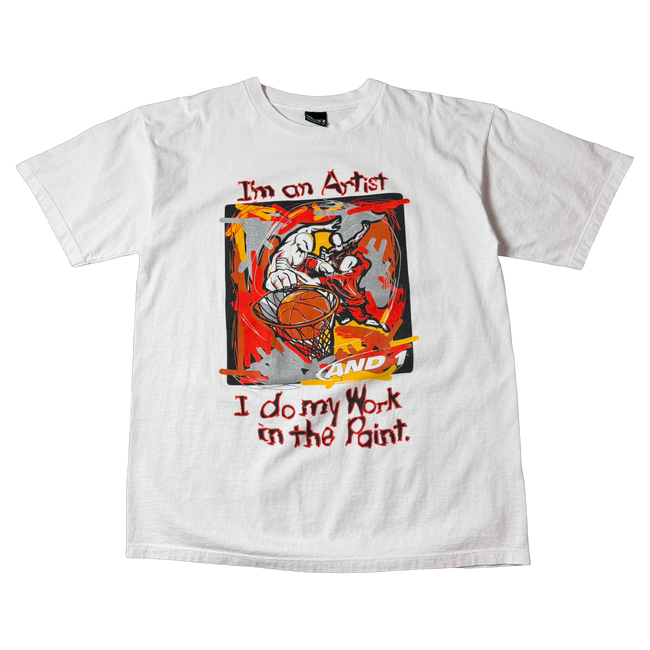 Vintage And1 Tee White