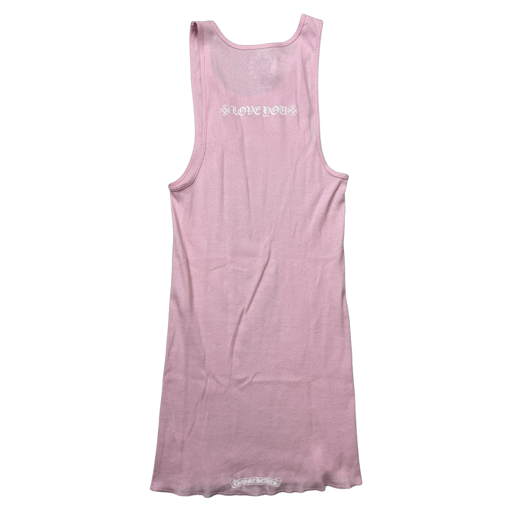 Chrome Hearts Love You Pink Tank