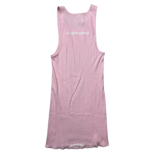 Chrome Hearts Love You Pink Tank | Vintage Clothing Store Canada