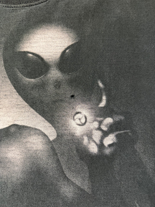 Vintage 90’s Liquid Blue Alien Tee Black | Vitnage Clothing Store Canada