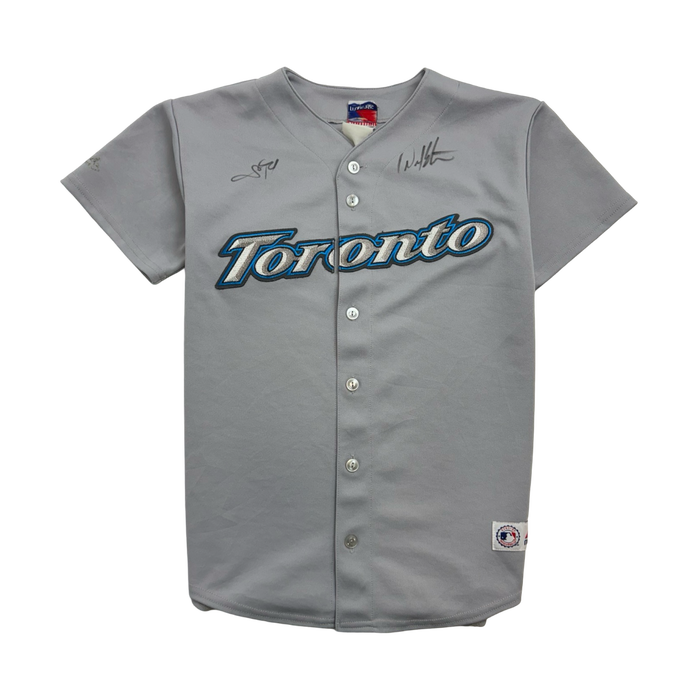 (S) Vintage MLB Toronto Blue Jays Jersey Grey | Vitnage Clothing Store Canada