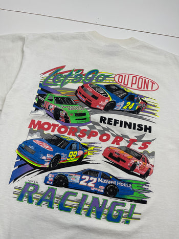 (L) Vintage '93 Dupont Nascar Racing Tee White