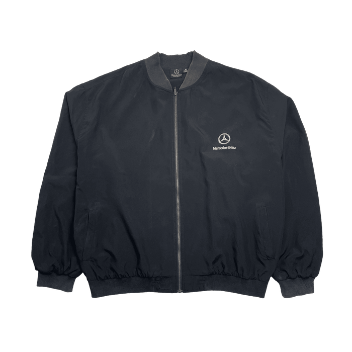 (XL) Vintage Mercedes-Benz Light Bomber Jacket Black | Vitnage Clothing Store Canada