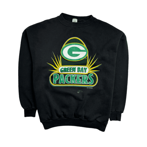 (XL) Vintage '96 Green Bay Packers Sweatshirt Black | Vintage Clothing Store Canada