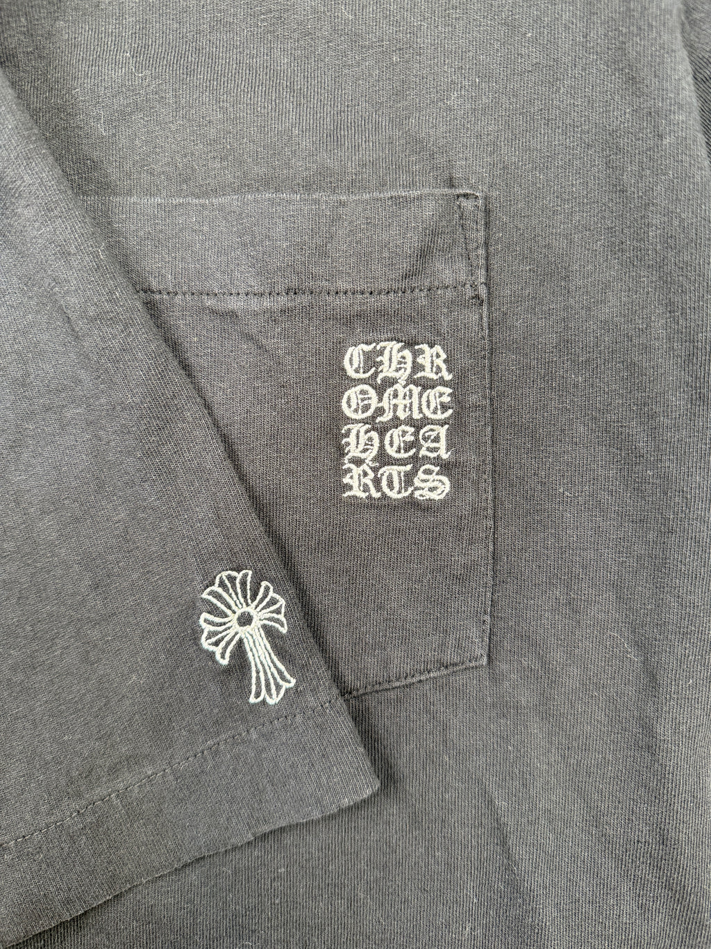 Chrome Hearts Embroidered Logo Pocket Tee Black
