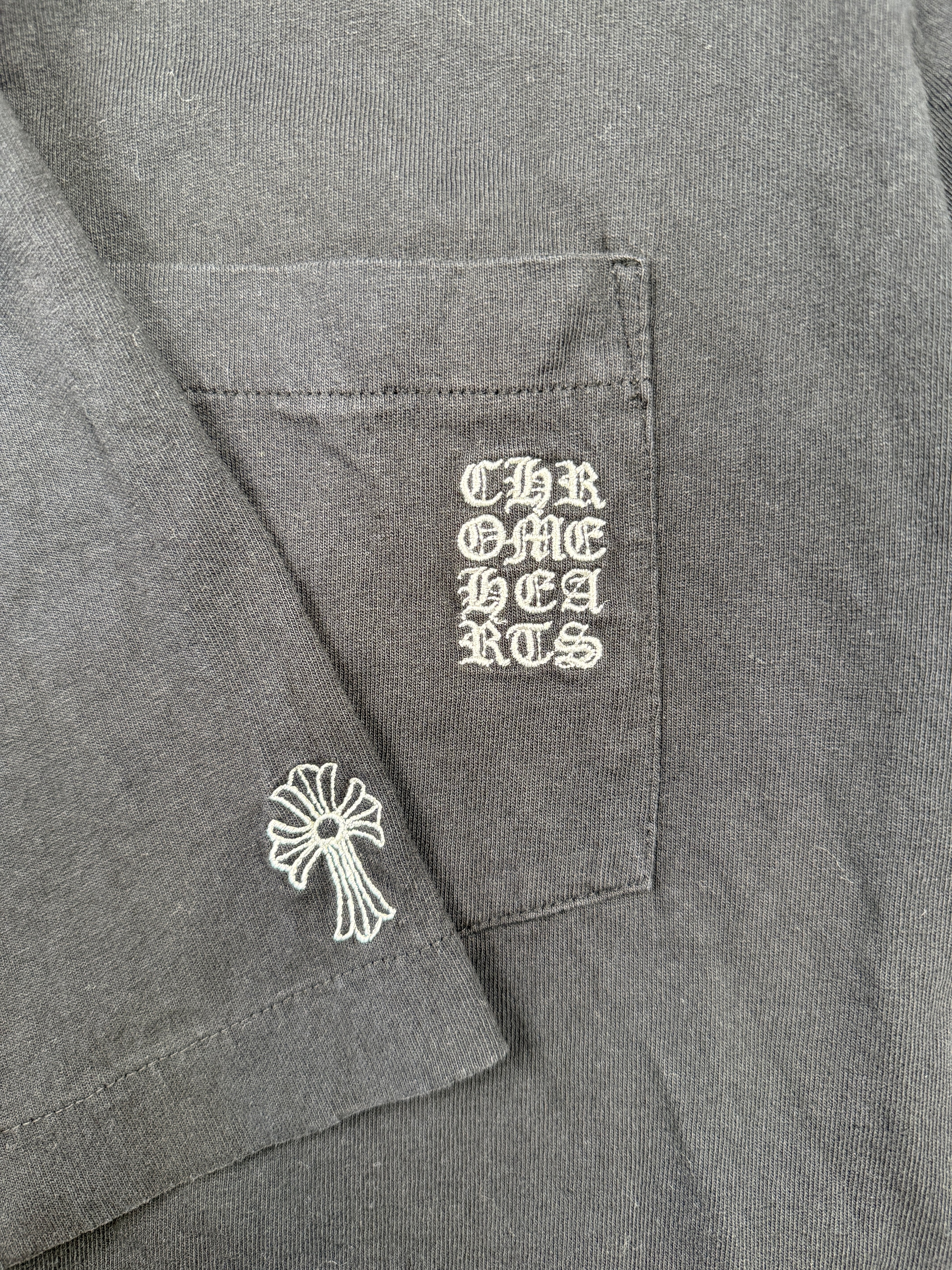 Chrome Hearts Embroidered Logo Pocket Tee Black