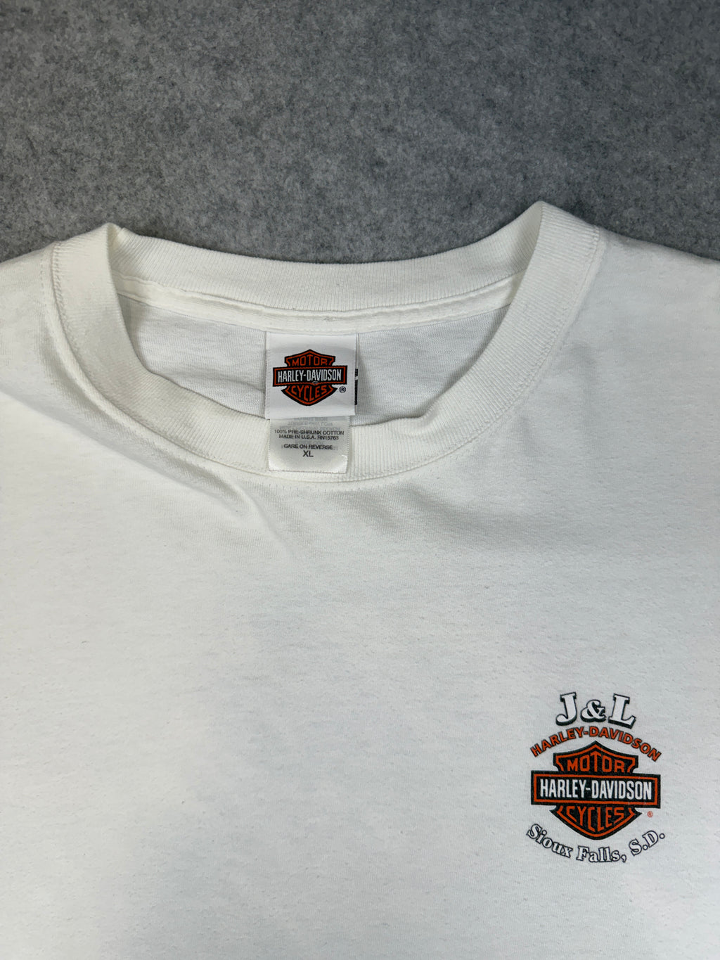 Vintage Harley Davidson Hot Harley Nights L/S Tee White