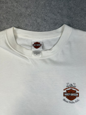 Vintage Harley Davidson Hot Harley Nights L/S Tee White
