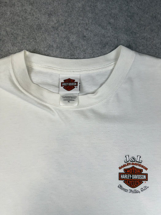 Vintage Harley Davidson Hot Harley Nights L/S Tee White | Vitnage Clothing Store Canada