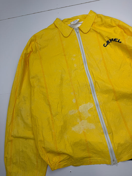 Vintage 90s Camel Light Jacket Yellow | Vitnage Clothing Store Canada