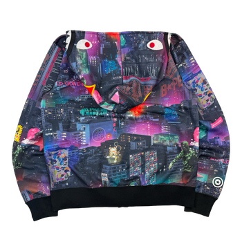 BAPE Neon Tokyo Full Zip Hoodie (USED)