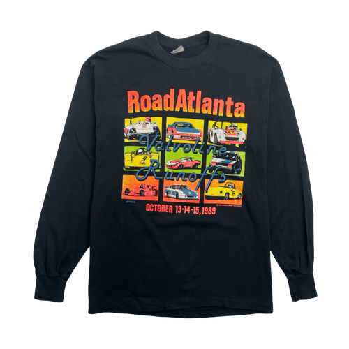 (L) Vintage '89 Road Atlanta Racing  L/S Tee Black | Vintage Clothing Store Canada