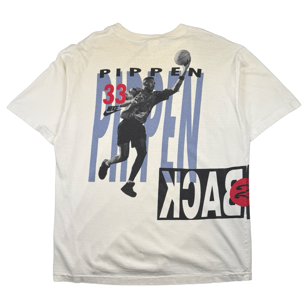 Vintage 90s Nike Jordan Pippen Back to Back Tee White