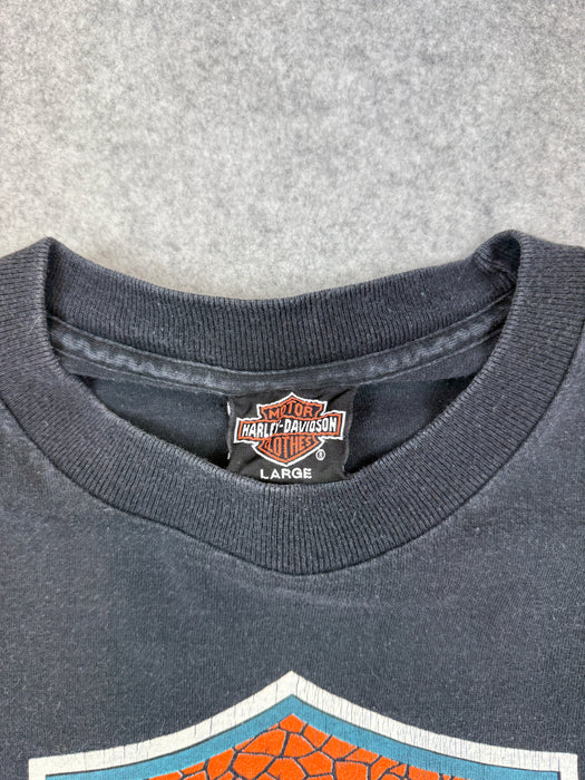Vintage Harley Davidson Stained Glass Tee Black | Vitnage Clothing Store Canada