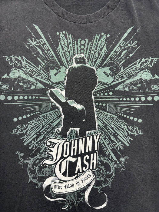 (M) Vintage '07 Johnny Cash Tee Black | Vitnage Clothing Store Canada