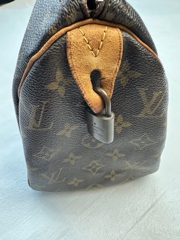 Louis Vuitton Monogram Speedy Bag Brown