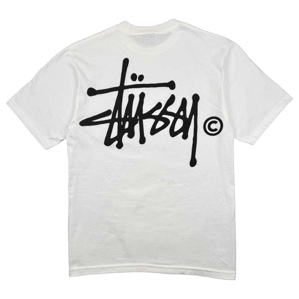 Vintage Stussy Classic Logo Tee White