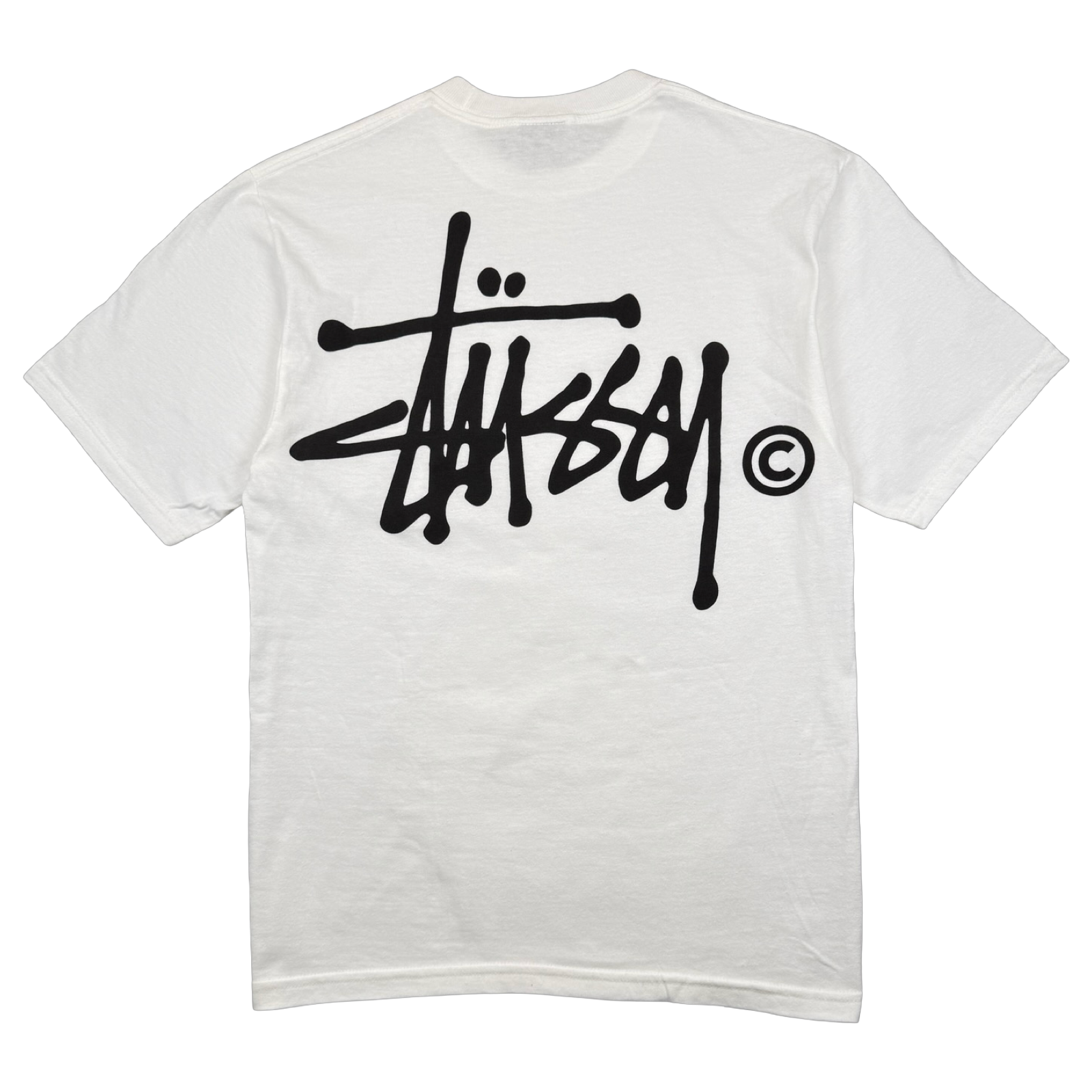 Vintage Stussy Classic Logo Tee White