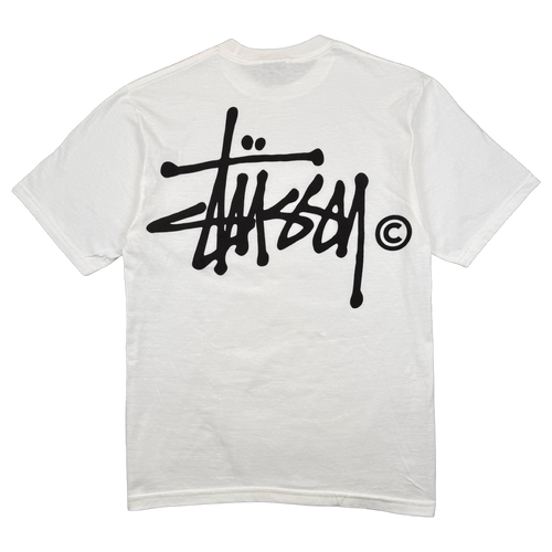 Vintage Stussy Classic Logo Tee White | Vintage Clothing Store Canada