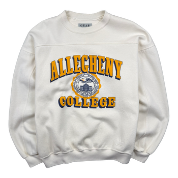Vintage Allegheny College Sweatshirt Off White