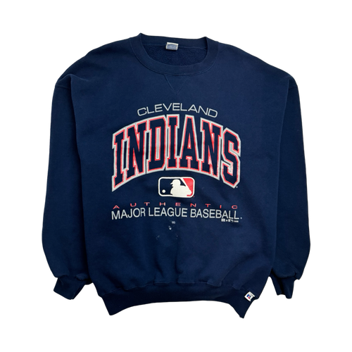 (XL) Vintage '96 Cleveland Indians Sweatshirt Navy | Vintage Clothing Store Canada