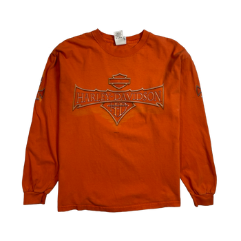 Vintage ‘05 Harley Davidson L/S Tee Orange