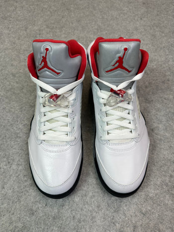 Air Jordan 5 Retro Fire Red Silver Tongue 2020 (USED)