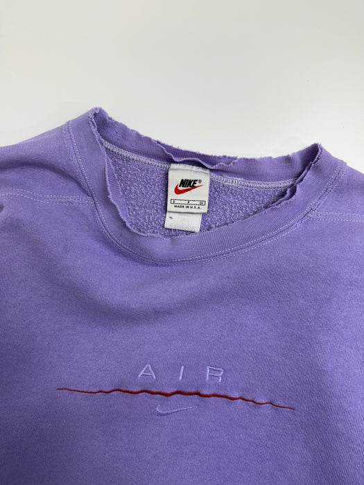 Vintage 1990s Nike Air Embroidered Sweatshirt Purple | Vitnage Clothing Store Canada