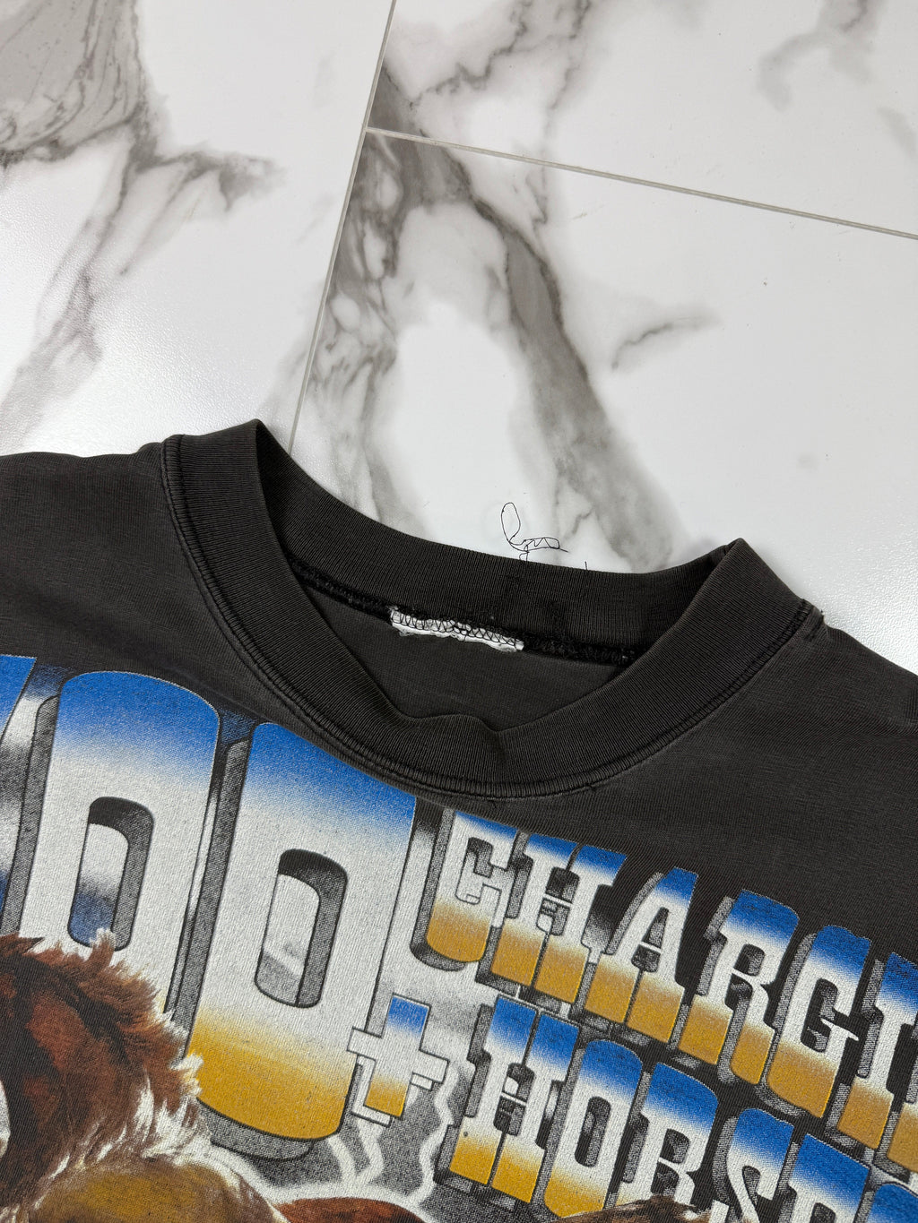Vintage 1997 Nascar Dale Earnhardt AOP Tee Black