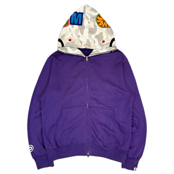 BAPE OG Frankenstein Full Zip Hoodie Purple (USED)