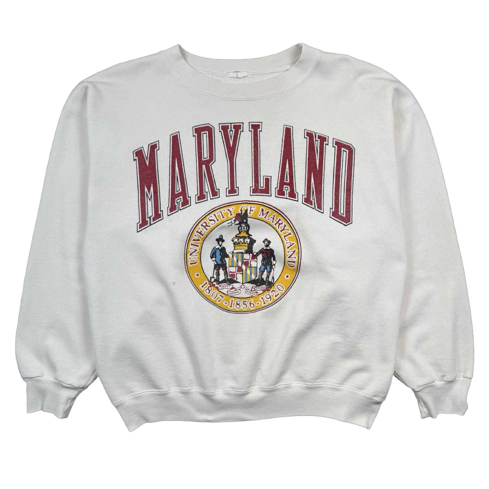 Vintage Maryland Sweatshirt White