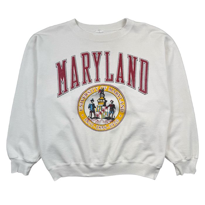 Vintage Maryland Sweatshirt White | Vitnage Clothing Store Canada