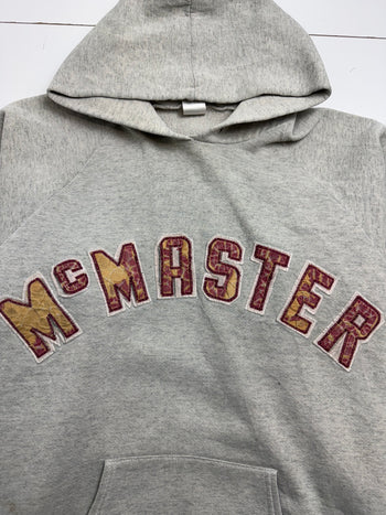 (L) Vintage Mcmaster University Hoodie Grey