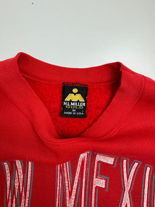 (M) Vintage New Mexico Lobos Sweatshirt Red | Vitnage Clothing Store Canada