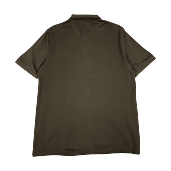 Burberry Archive Logo Cotton Button-up Polo Shirt Brown (USED)