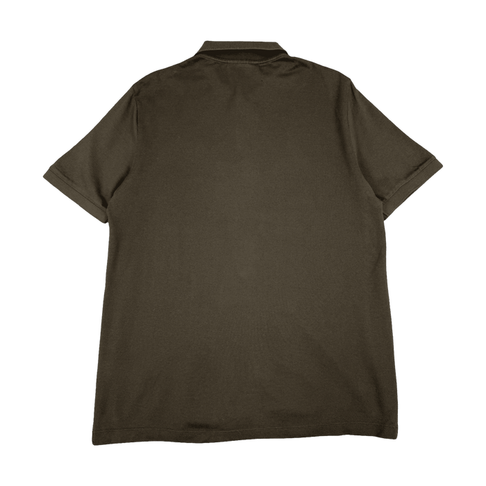 Burberry Archive Logo Cotton Button-up Polo Shirt Brown (USED) | Vitnage Clothing Store Canada