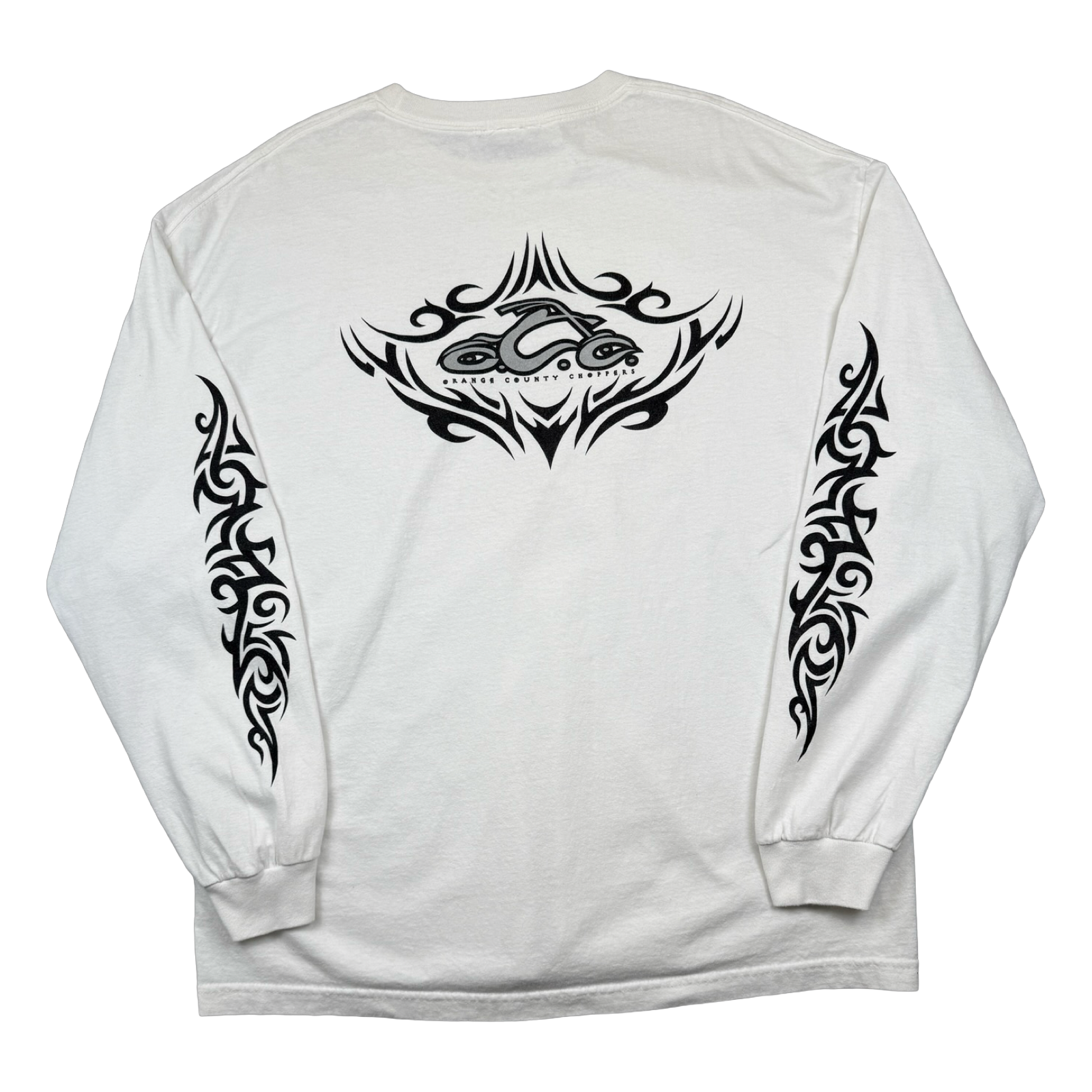 Vintage Orange County Choppers Tribal Sleeve L/S Tee White