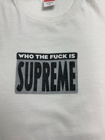 Supreme Who The Fuck Tee White (USED)