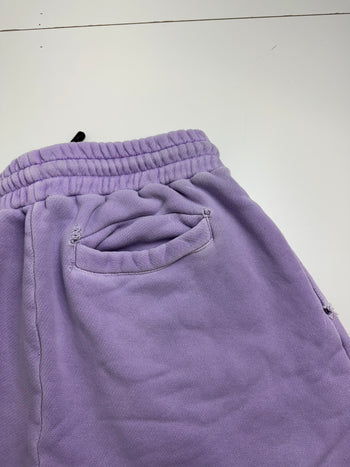 Palm Angels Curved Logo Sweatpants Lilac (USED)