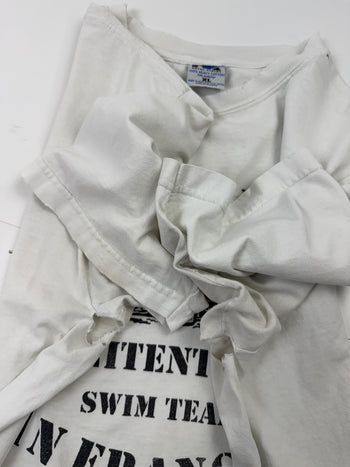 Vintage Alcatraz Penitentiary Distressed Tee White