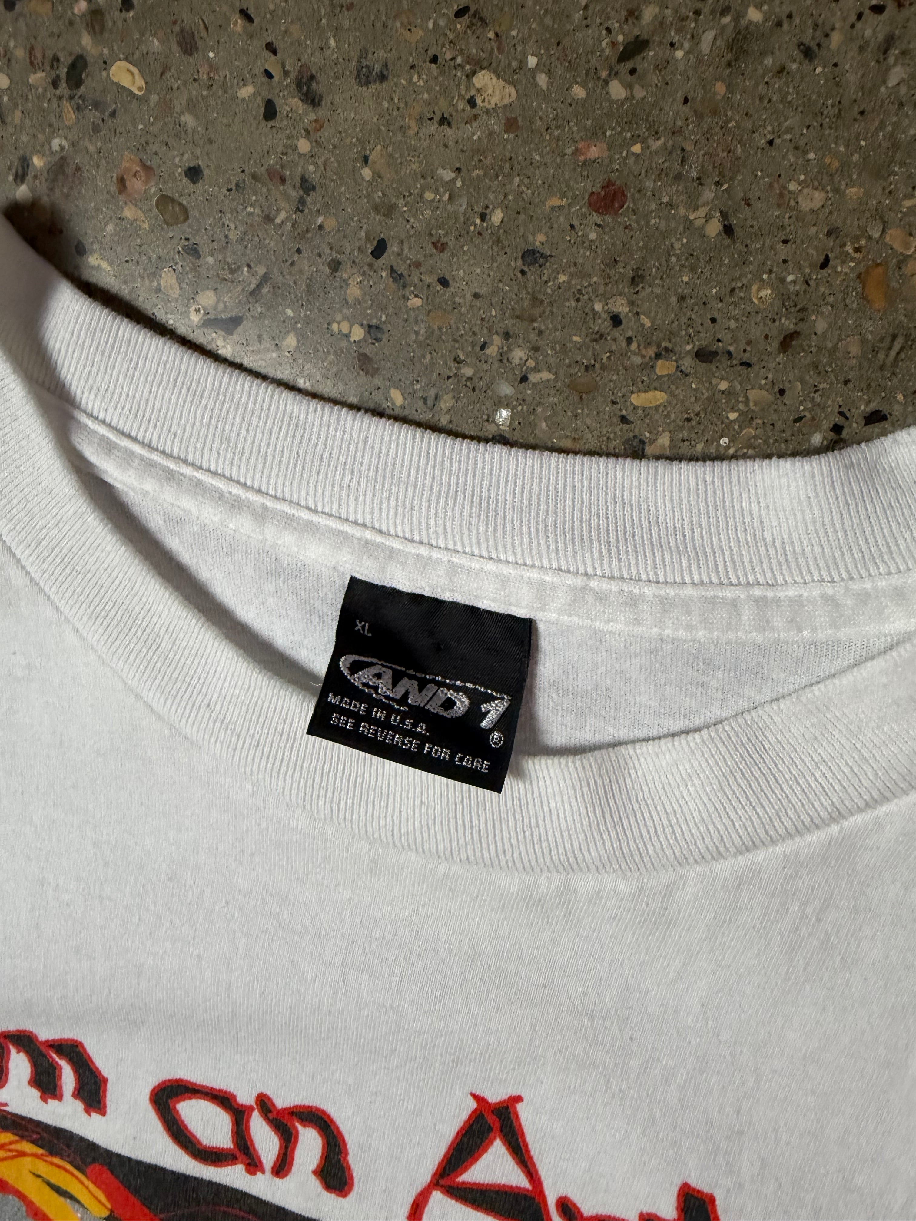 Vintage And1 Tee White