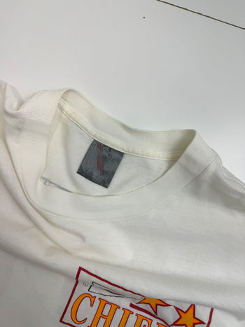 Vintage Kansas City Chiefs Logo 7 Tee White