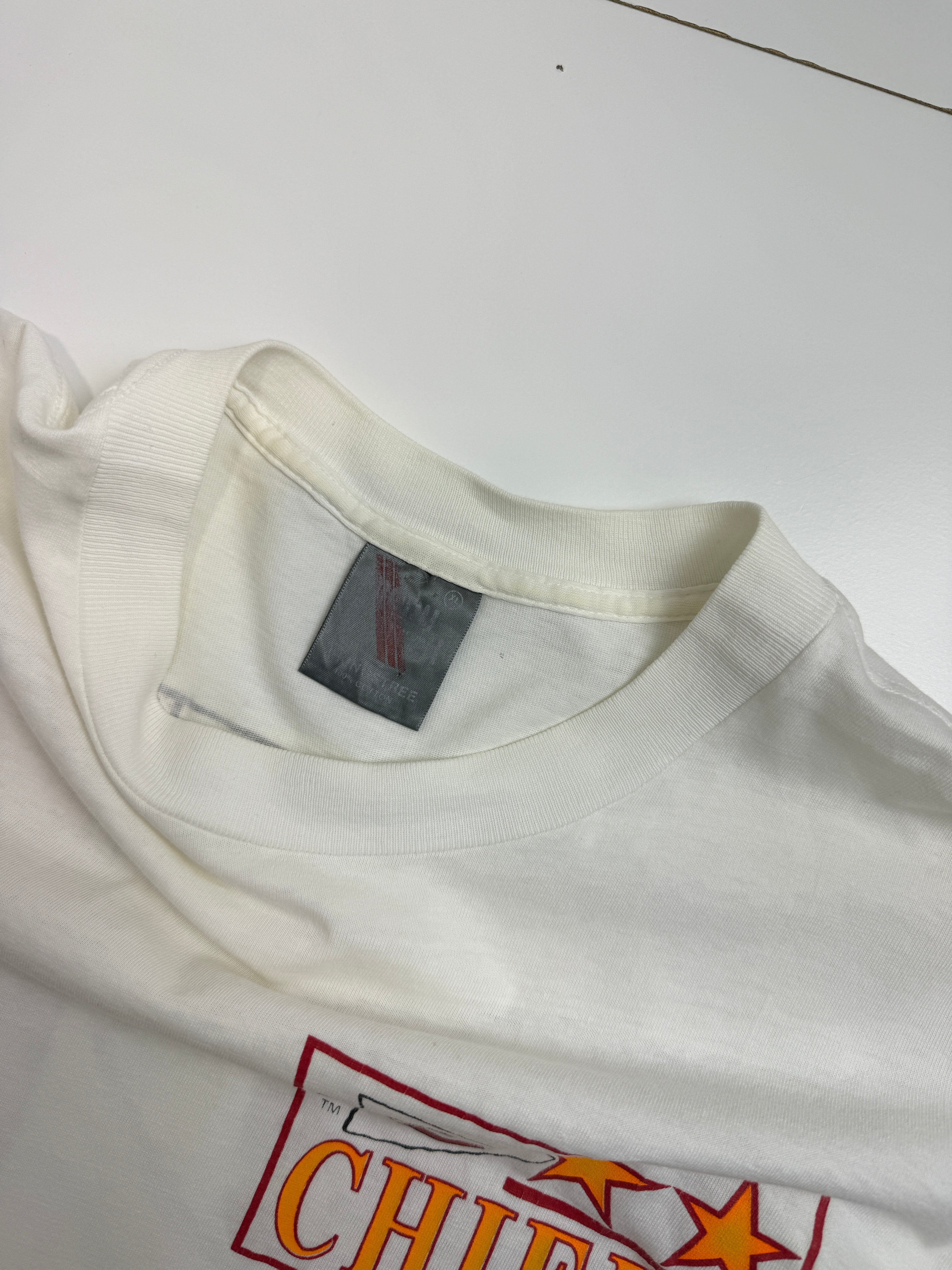 Vintage Kansas City Chiefs Logo 7 Tee White