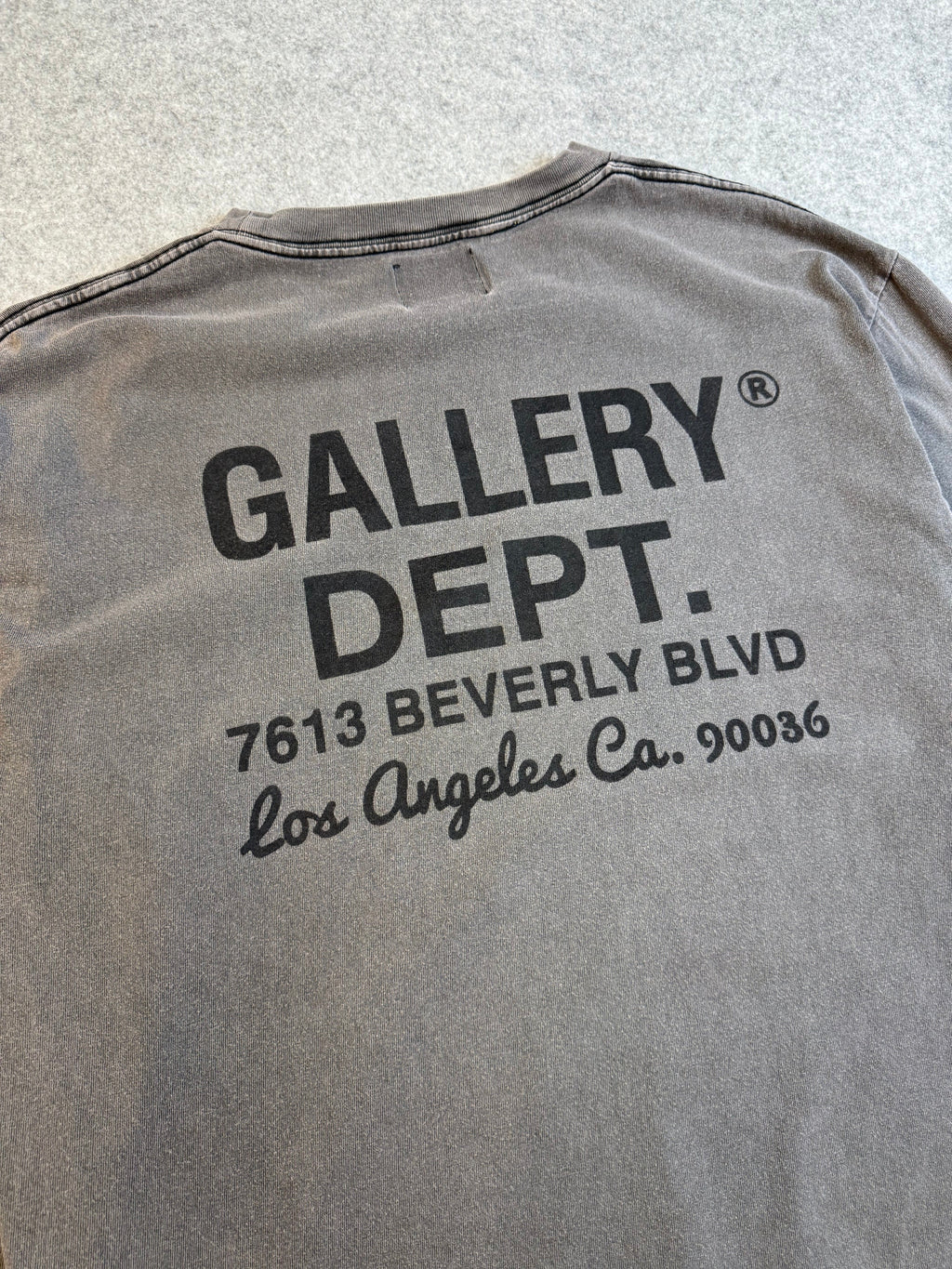 Gallery Dept Address L/S Tee Dark Grey (USED)