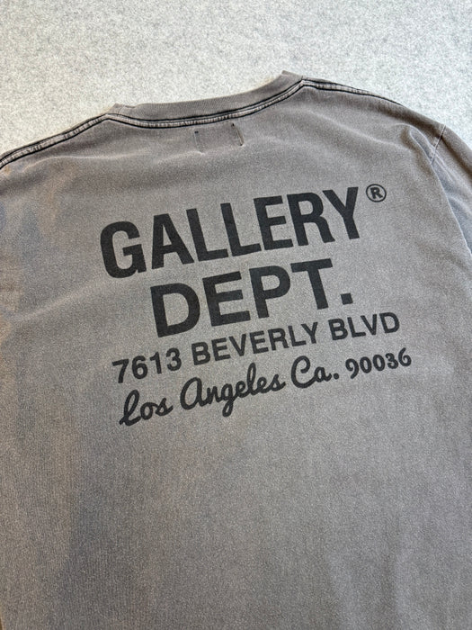 Gallery Dept Address L/S Tee Dark Grey (USED) | Vitnage Clothing Store Canada